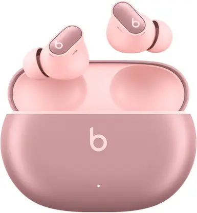 Beats Studio Buds + Pink with Active Noise Cancellation Bluetooth  (Cosmic Pink, True Wireless)