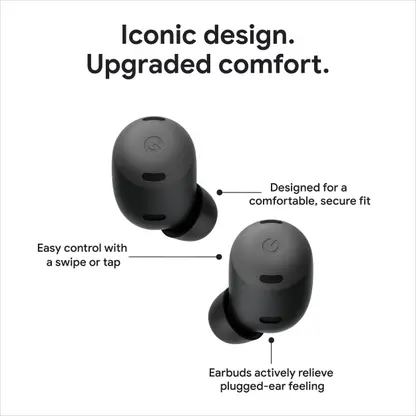 Google Pixel Buds Pro with Active Noise Cancellation Bluetooth (Charcoal, True Wireless) - Image 2 - Technova